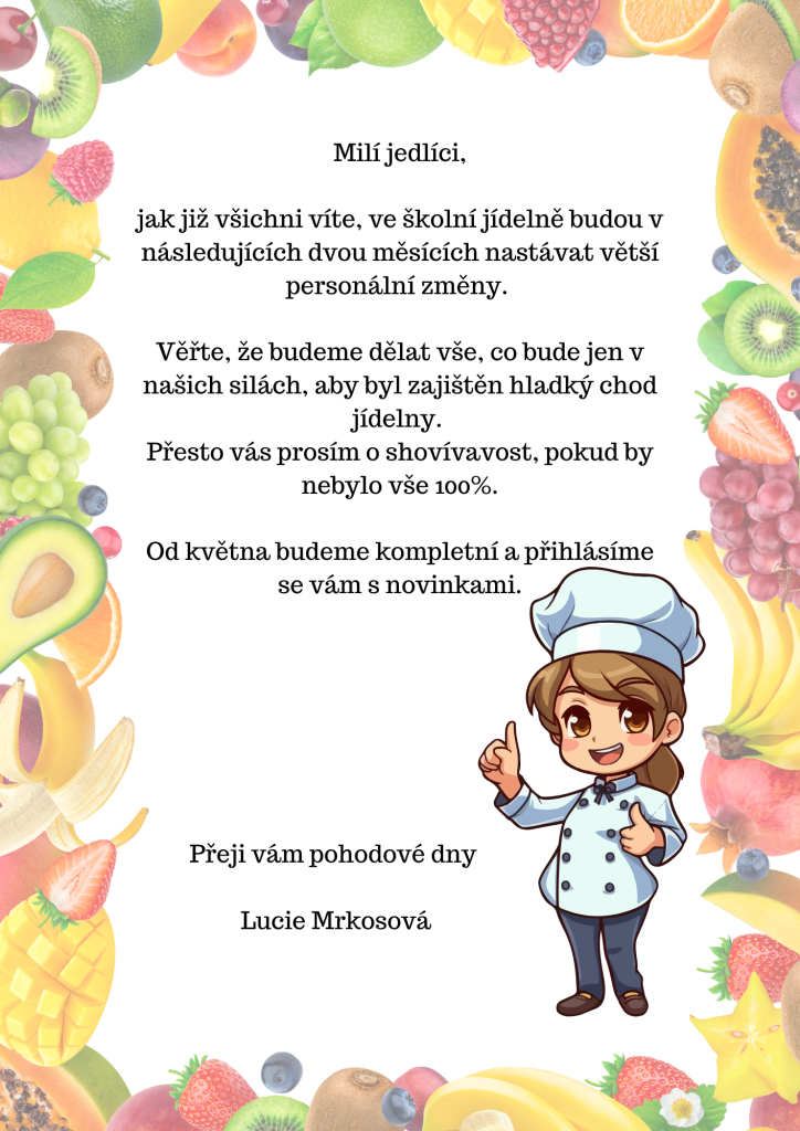 Změny ve školní jídelně